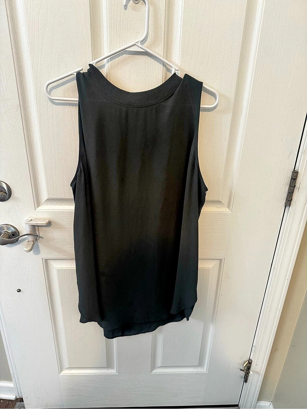 LOFT Sleeveless Half-Zip Top in dark green Size XXL